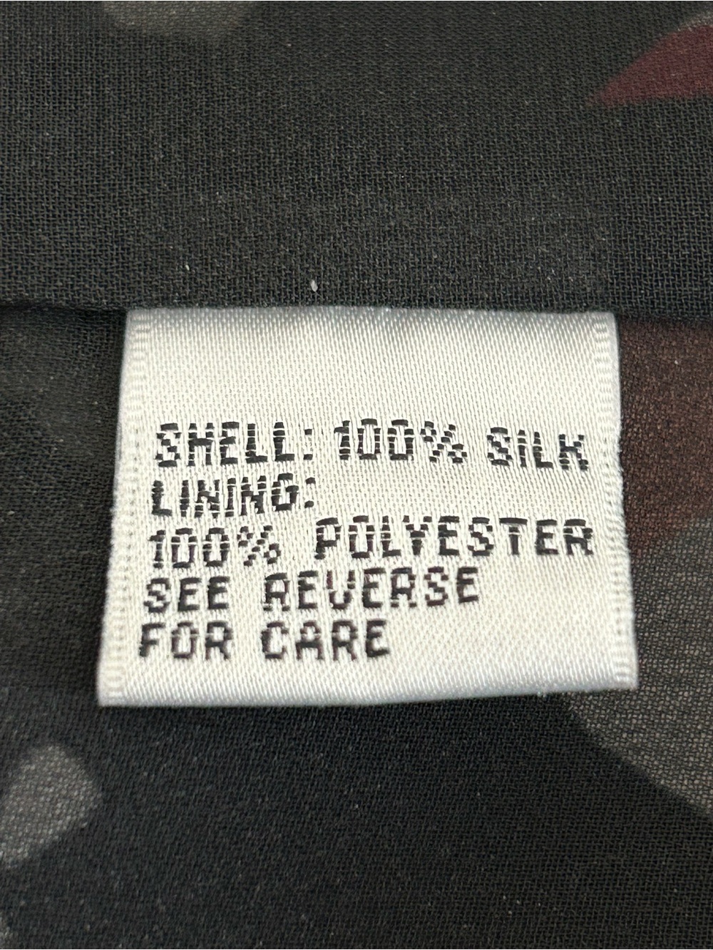 Talbots Pure Silk Floral Skirt Black White Multi Size 6P Petite - Picture 12 of 12